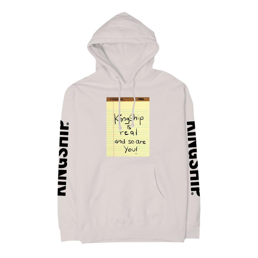 KINGSHIP Is Real Hoodie - Ivory