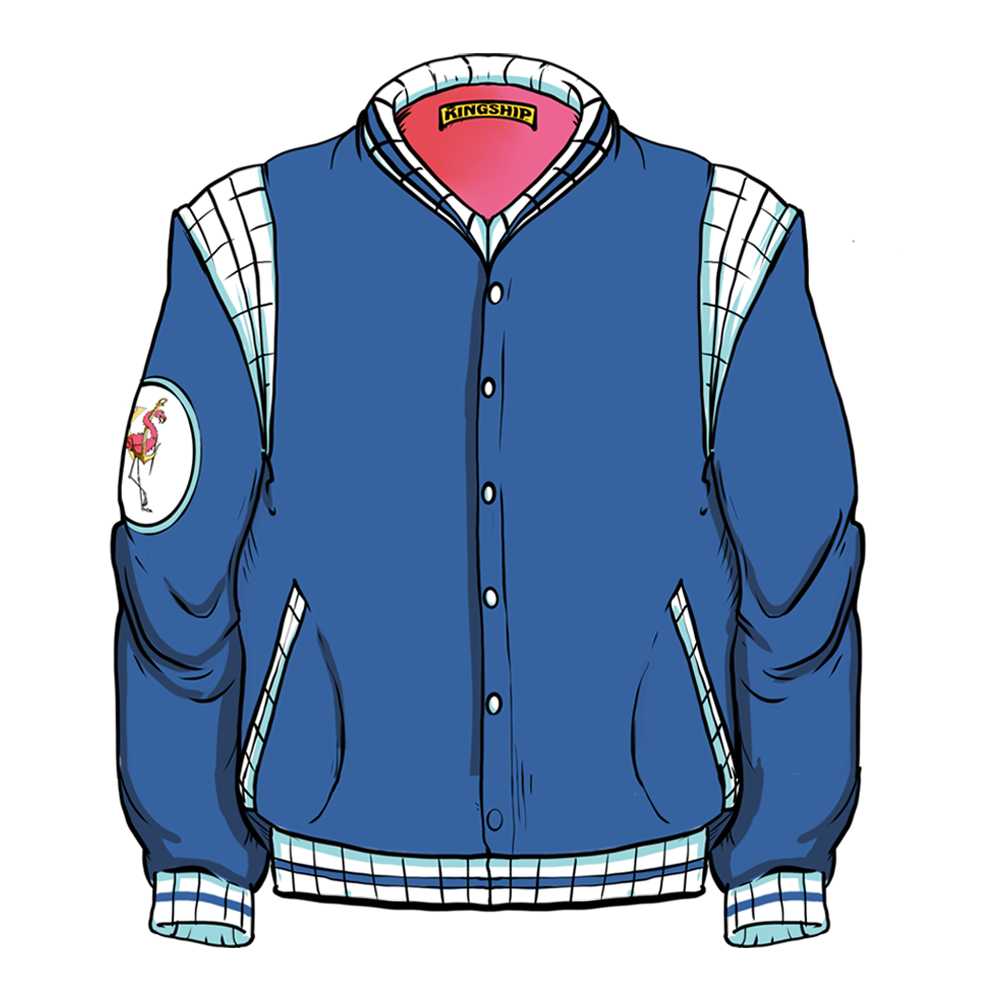 (CONCEPT) KINGSHIP Sexy Varsity Jacket - Blue – KINGSHIP SHOP